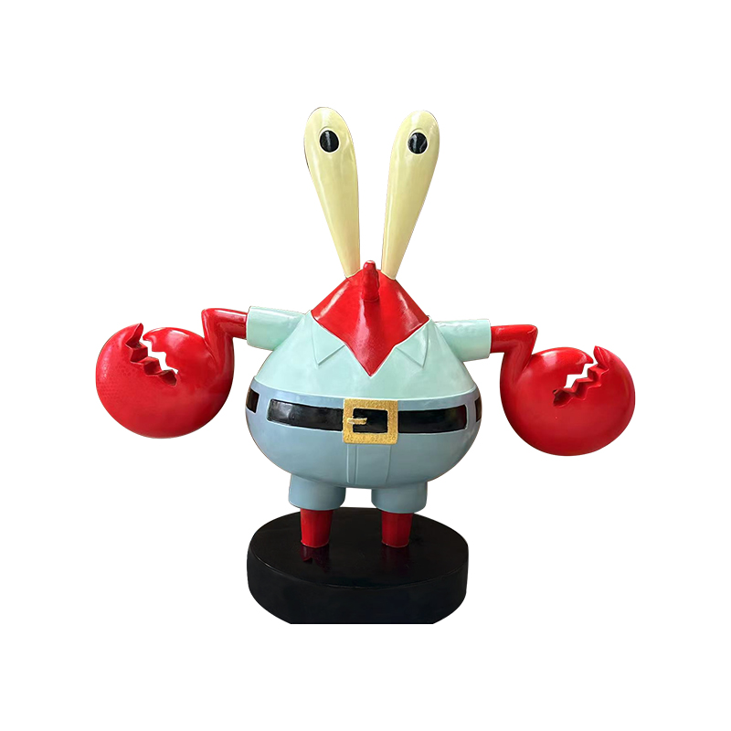 Dl. Krabs Statuie Figurină SpongeBob colectabilă pentru fani și decor pentru casă