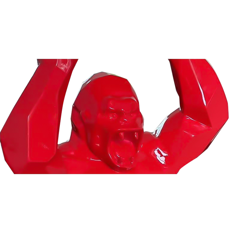 Kong Orangutan Lifting Sculpture pentru afișaje de artă în aer liber Kong Orangutan Lifting Sculpture pentru afișaje de artă în aer liber