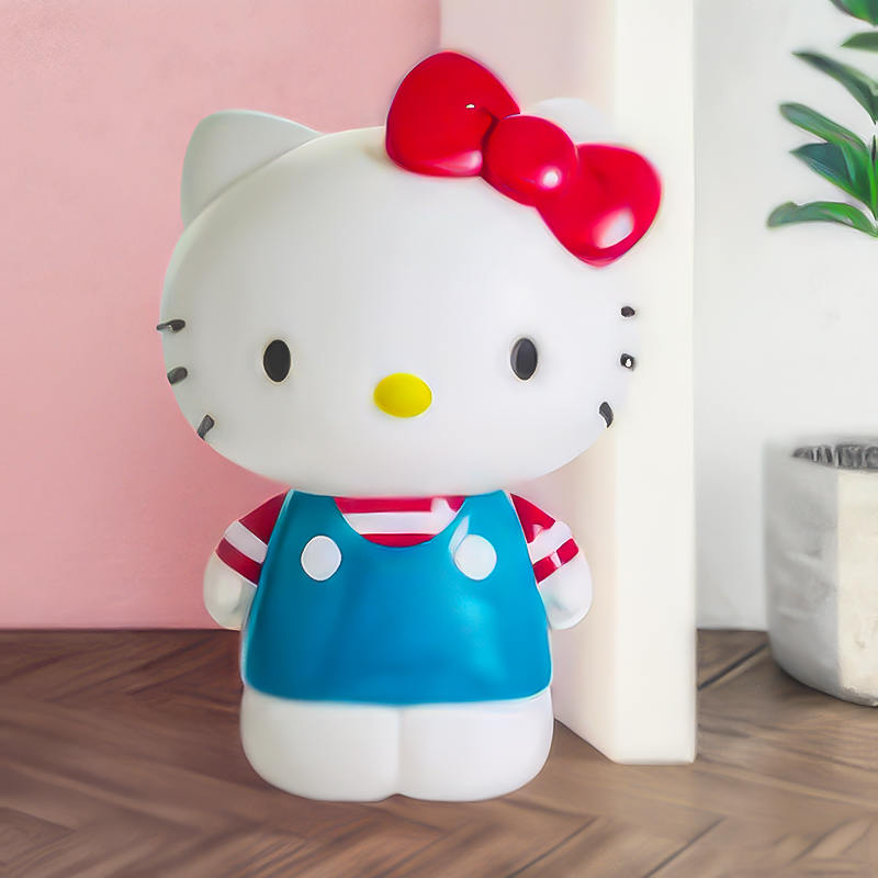 Statuie grea Hello Kitty pentru grădină, 50 kg Sculptură de decor mare în aer liber